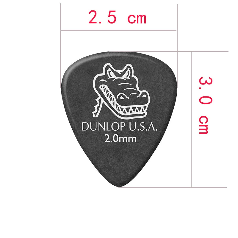 6 шт. Dunlop Gator Grip медиатор для гитары винтажные аксессуары для гитары s 0,58/0,71/0,96/1,14/1,50/2 мм