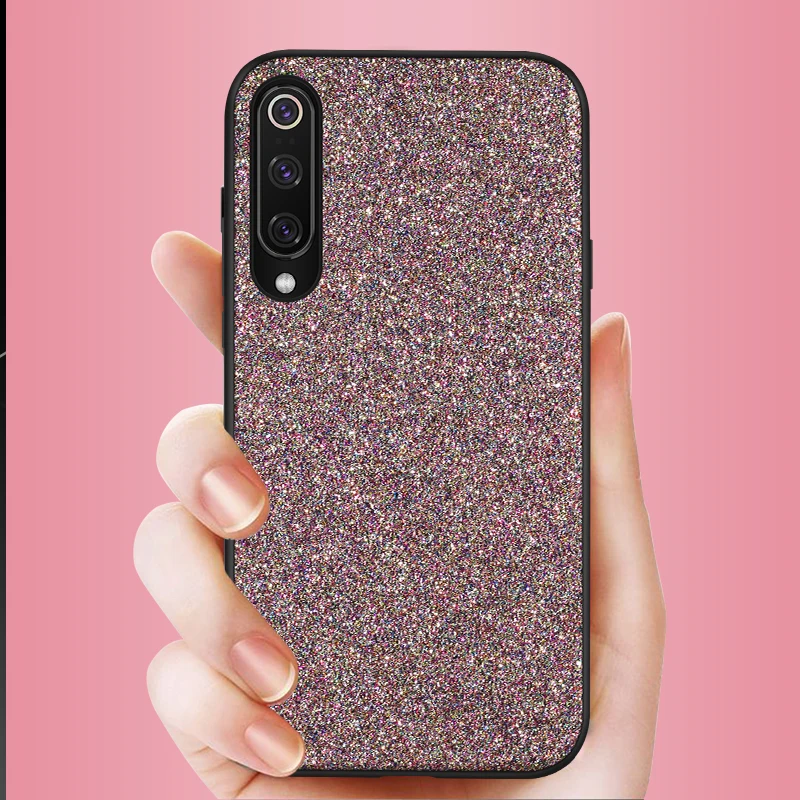 Xiaomi mi 9se Flash powder Mobile Phone Shell TPU soft rubber edge 8 9 8se phone case |