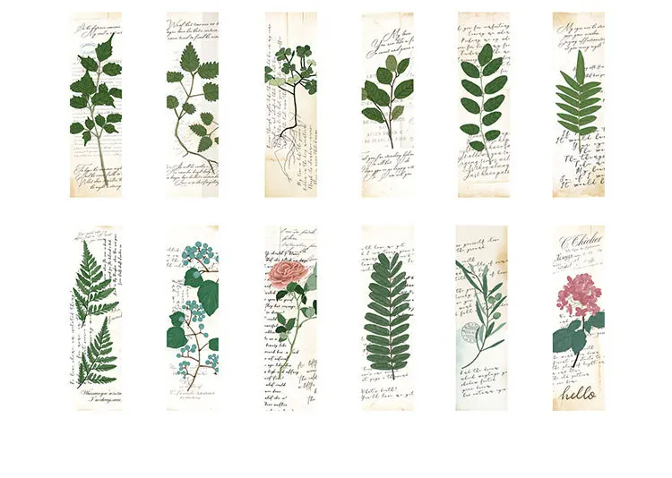 30 шт./кор. завод поэтическая Закладка messag карты листья бумаги Bookmarks kawaii Детские Канцтовары Школьные принадлежности papelaria подарок для детей