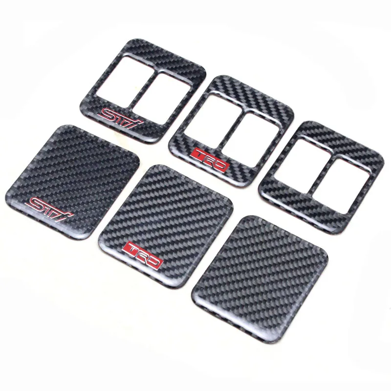 lsrtw2017 carbon fiber car seat heat control button trims for toyota 86 subaru brz 2012 2013 2014 2015 2016 | Автомобили и