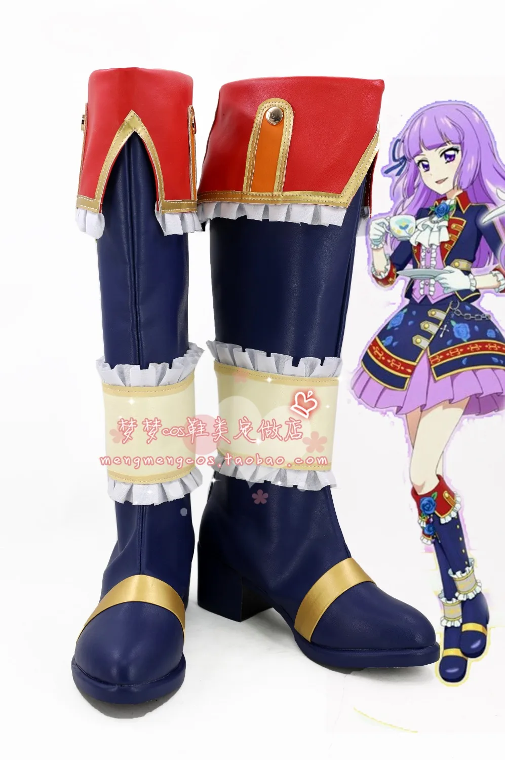 Aikatsu! Сапоги для косплея Hikami suосновной изготовленные на заказ 3854 | Тематическая