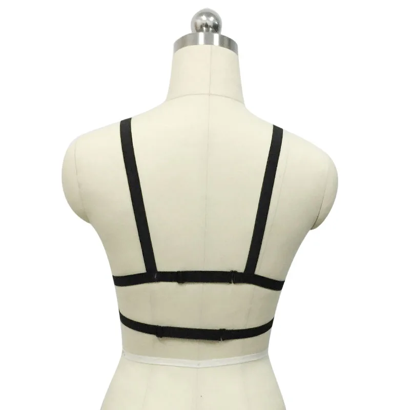 Рождественская одежда сексуальная Женская Новинка модная черная портупея для