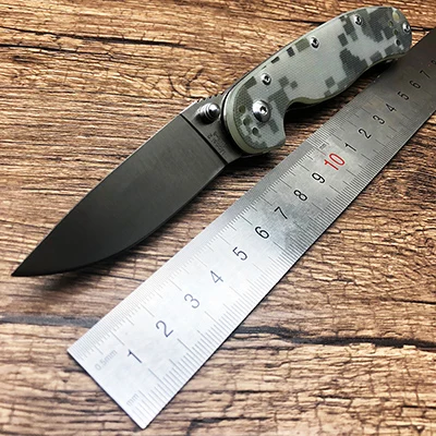 Camouflage ZZSQ крыса модель 2 Тактический складной нож AUS-8 лезвие G10 ручка карманный охотничий Походный нож для выживания Открытый EDC - Цвет: Camouflage