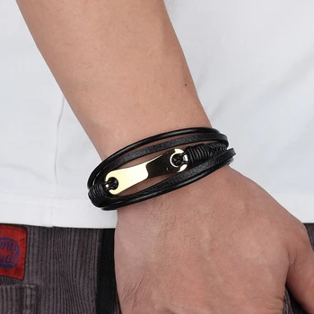 Personality Leather Bracelets Irregular Styles 2