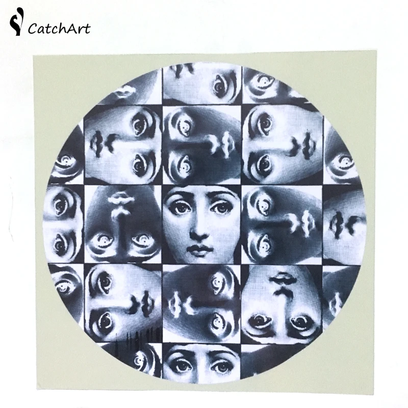 Креативные европейские ПВХ плитки стикеры fornasetti дизайн квадратный самоклеющиеся водонепроницаемый ванная комната/кухня наклейки на стену плитка/стены