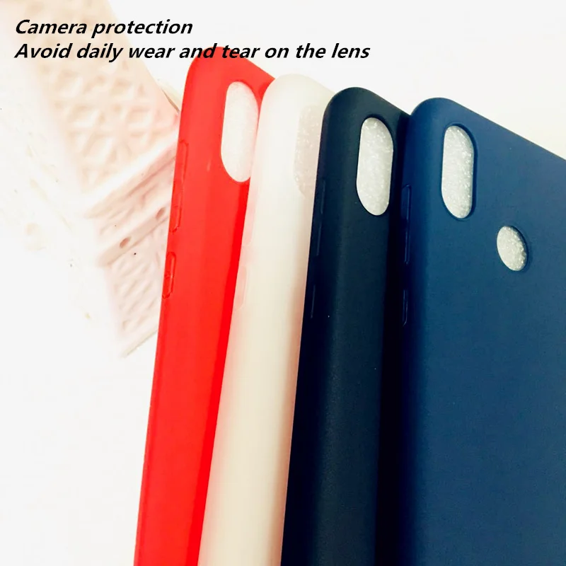 10pcs Candy solid color matte soft shell For Xiaomi 8 Simple and stylish protective case for xiaomi SE Back cover black blue | Мобильные