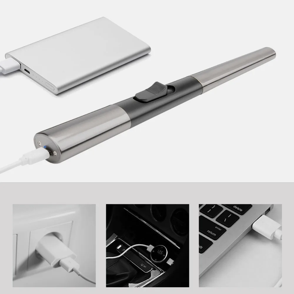 Гибкая Usb Электронная прикуриватель зажигалка плазменного зажигания для кухни