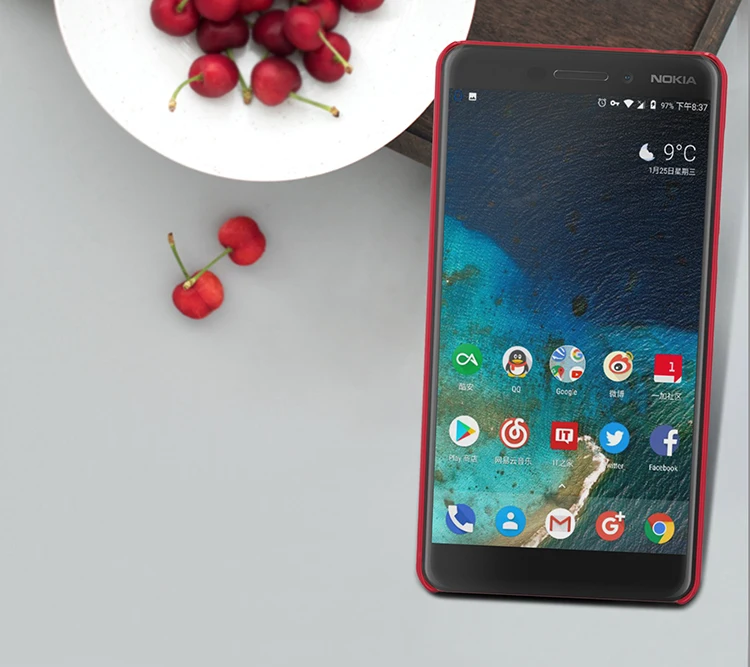 Чехол для Nokia 6 чехол для Nokia 6 NILLKIN Супер Матовый Защитный матовый чехол для Nokia 6