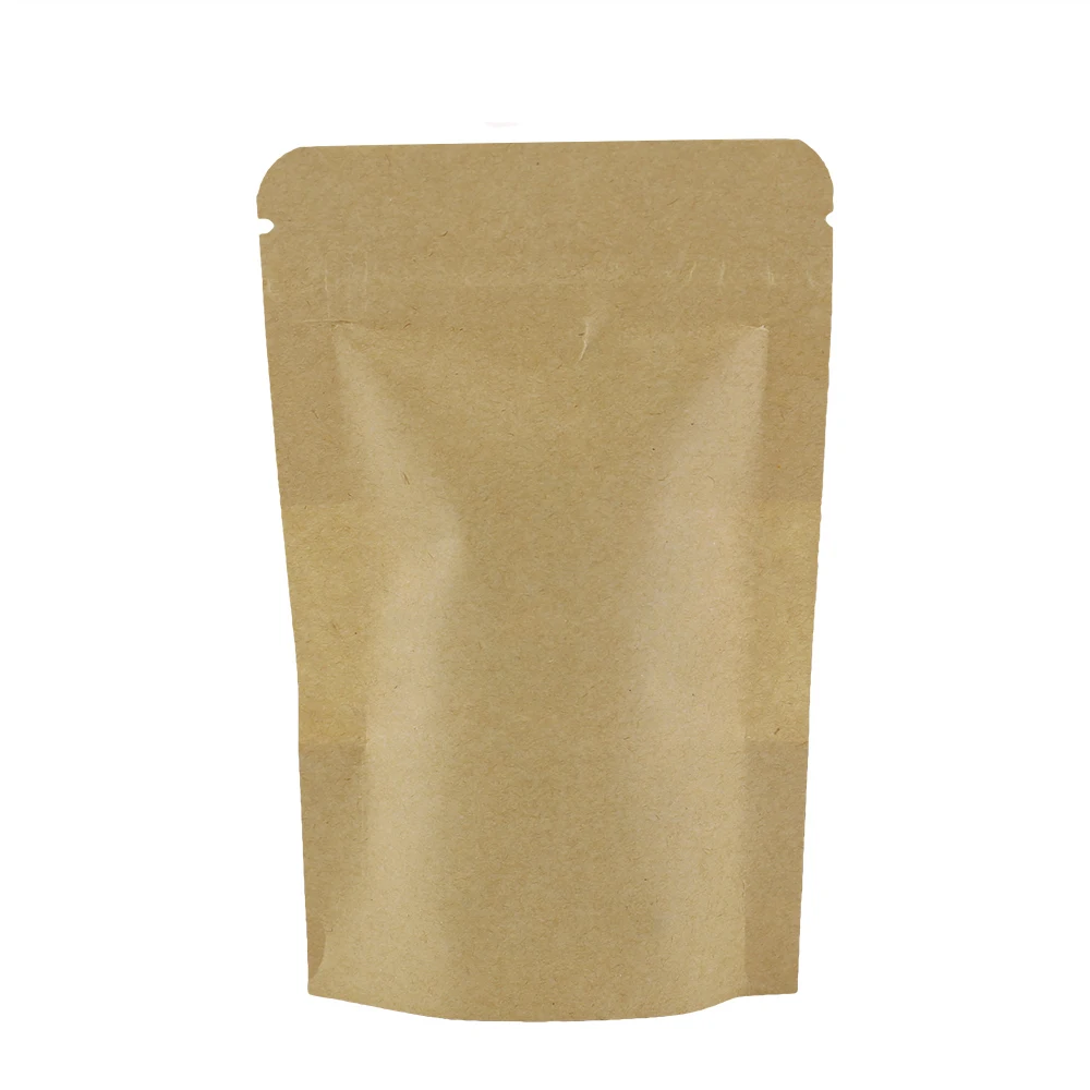 100 шт. водонепроницапосылка пакеты на молнии с окошком|paper storage bag|kraft paper bagsstorage bag |