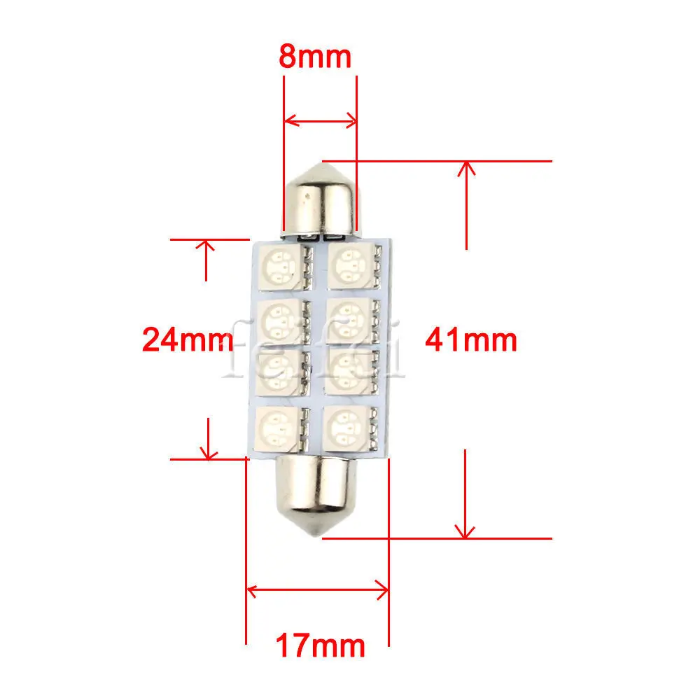 6X 8 SMD 5050 6411 42 мм Географические карты купола Интерьер лампы 578 211 212 синий|interior
