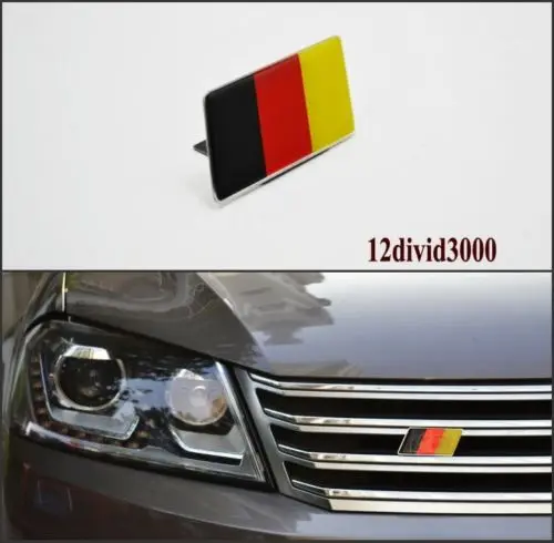 Немецкий флаг решетка эмблема значок Подходит MK6 MK7 GOLF 7 6 GTI CC Jetta SCIROCCO R POLO Tiguan|golf