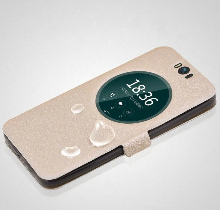 Чехол с окошком для Asus Zenfone Selfie Case Zd551kl чехол из искусственной кожи Для ZenFone ZD551KL 5