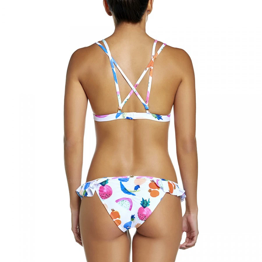 Новинка 2014 летний бразильский сексуальный купальник в горошек с пуш ап принтом