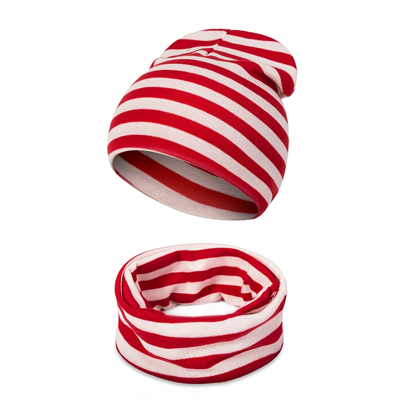 red 1 DMROLES детская шапочка из хлопка, 2 шт., детские вязаные шапочки, шарф для девочек и мальчиков, детская шапка, шарф, комплект для маленьких девочек, шапочки реквизит для фотосессии - Цвет: red 1
