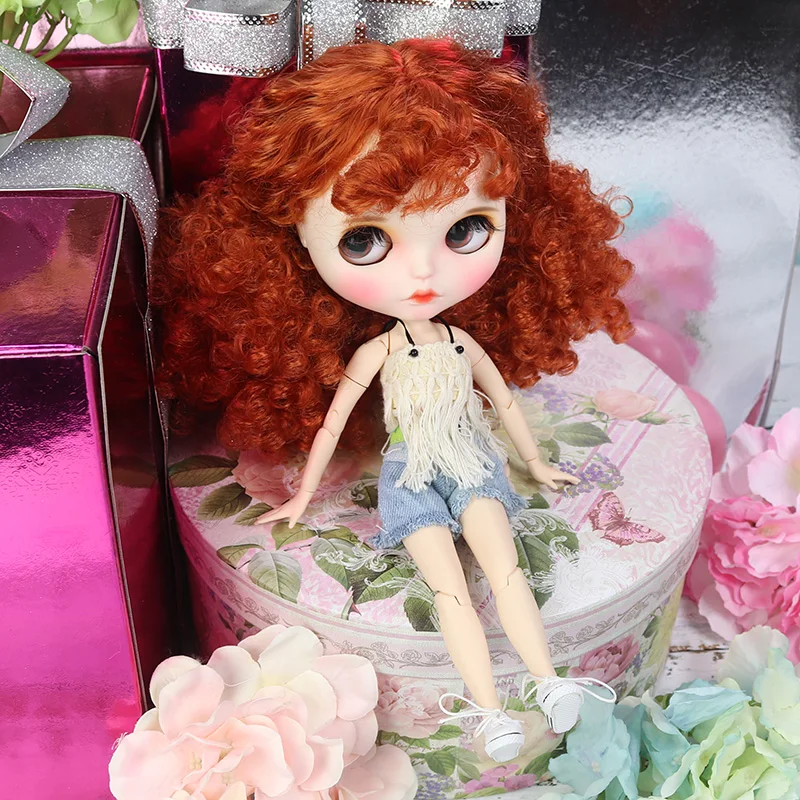 Кукла Blyth 1/6 шарнирное тело ручная роспись матовое лицо белая кожа супер милый explosio голова костюм 30 см DIY BJD SD игрушки подарок AB ручной набор