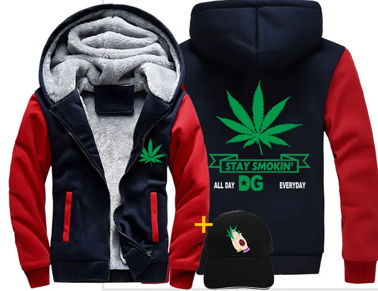 style 5 Asian size Модный лист сорняков для мужчин wo Мужская теплая Толстая куртка зимняя теплая уличная бархатная толстовка с золотым принтом Топ толстовки - Цвет: style 5 Asian size