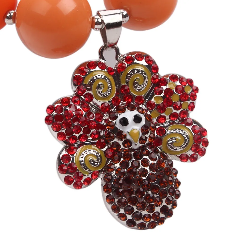 Турецкая подвеска массивное ожерелье 2 шт. цвет черный оранжевый винтажное