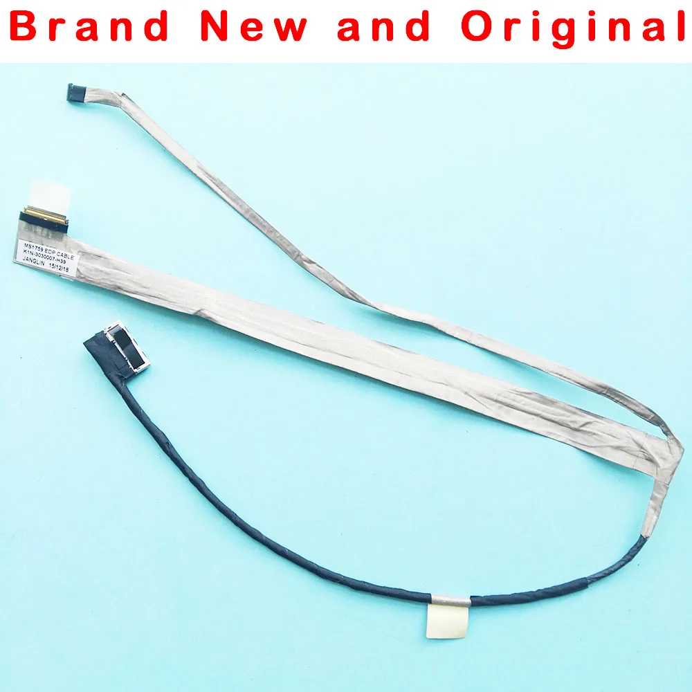Новый оригинальный кабель ЖКД для MSI MS1759 ноутбук EDP LED lvds ЖК экран K1N 3030007 H39|lcd screen