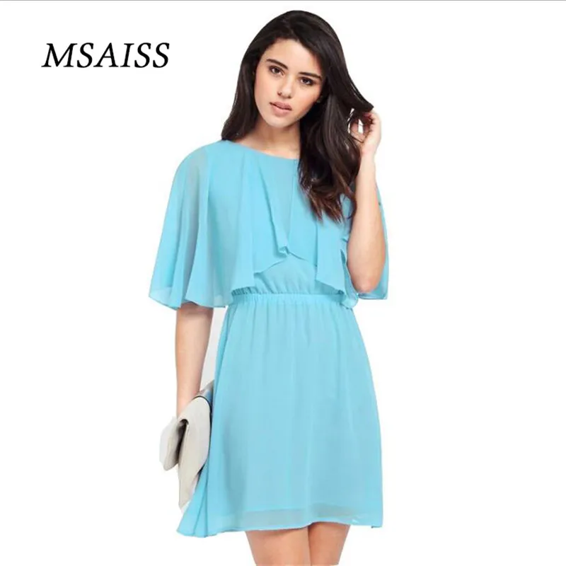 MSAISS женское летнее платье 2017 черные вечерние платья шифоновое Cote vestido de festa 4XL 5XL 6XL