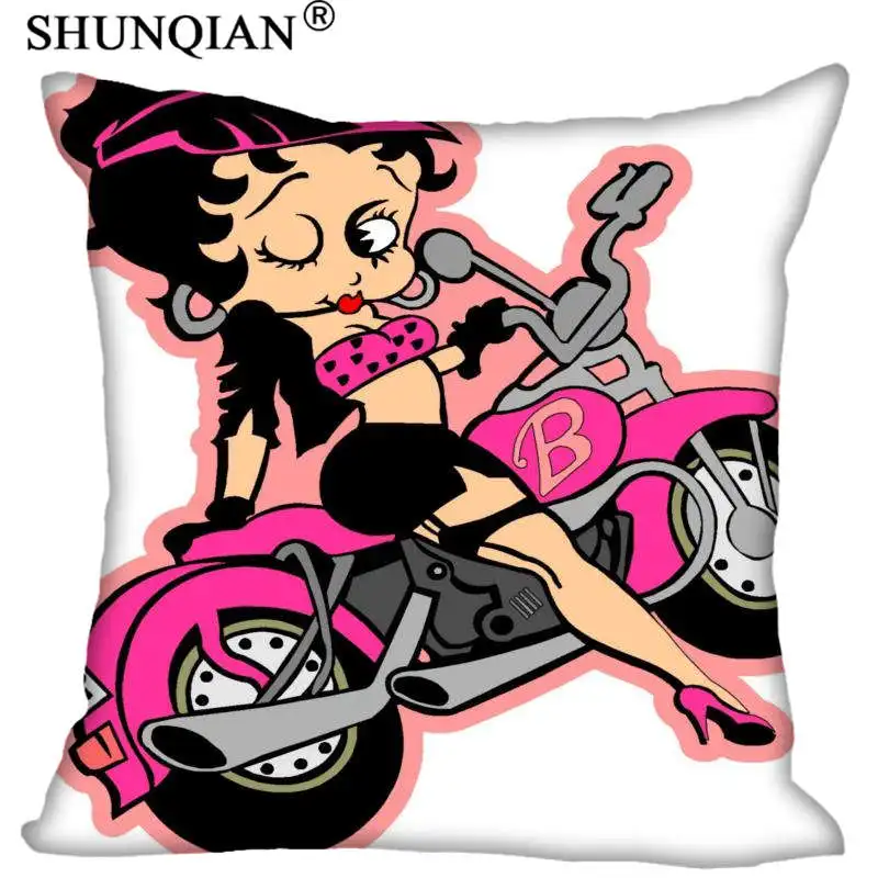Высококачественная наволочка Betty Boop, квадратная Наволочка на молнии, заказной подарок 35x35 см 40x40 см - Цвет: Pillowcase