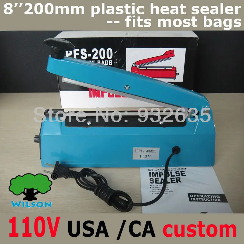 

Бесплатная доставка, специальное Регулируемое напряжение 110 В в США/канале, 8 дюймов, 200 мм, фотопластиковые пакеты, теплоизоляция