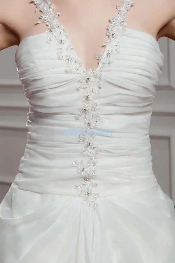 free shipping 2016 new design casual dress white train custom size/color for a holiday bridal gown glamour wedding dresses | Свадьбы и