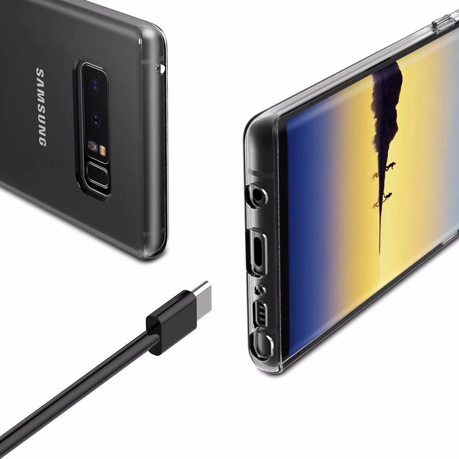 KLOVRRD Clear Soft TPU Case for Samsung Galaxy Note 8 Transparent Protective Cover Ultra thin Protection Note8 | Мобильные телефоны