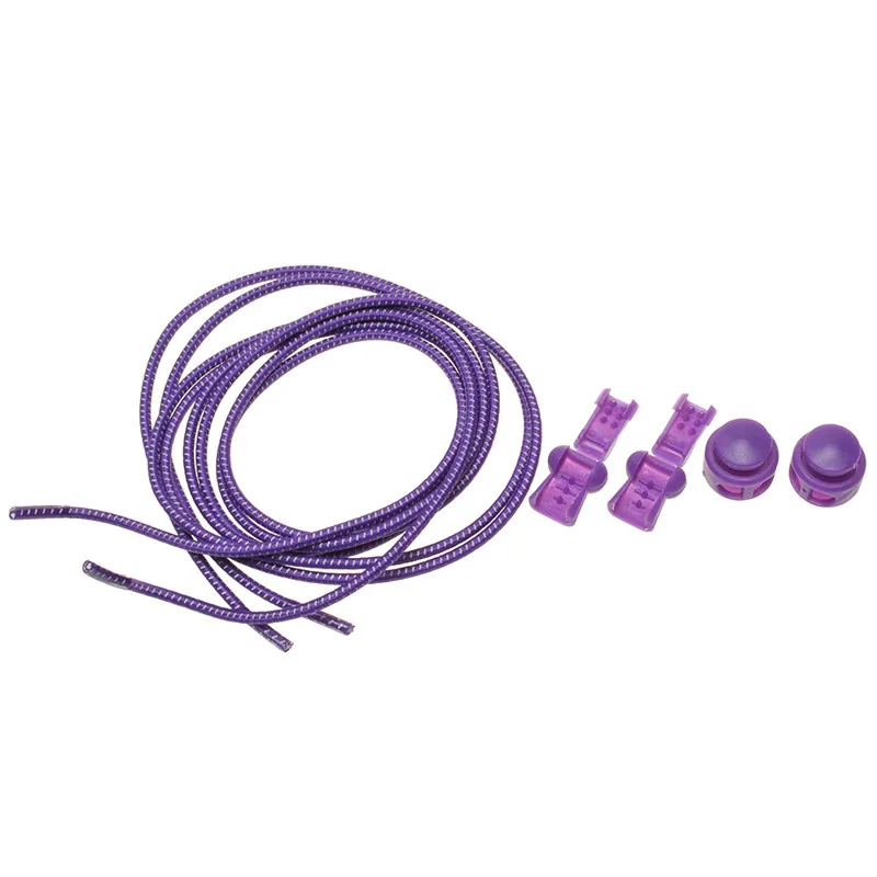 purple 1 пара, модные эластичные шнурки для обуви, спортивные кроссовки, шнурки для бега, для тренировок, для безопасности, отражение в темноте - Цвет: purple