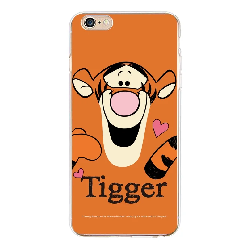 Tiger Soft Clear TPU Phone Case For iPhone 4/4s 5 5s 6 6plus 7 8plus x Silicone Rabbit Printed Shell Free Shipping | Мобильные