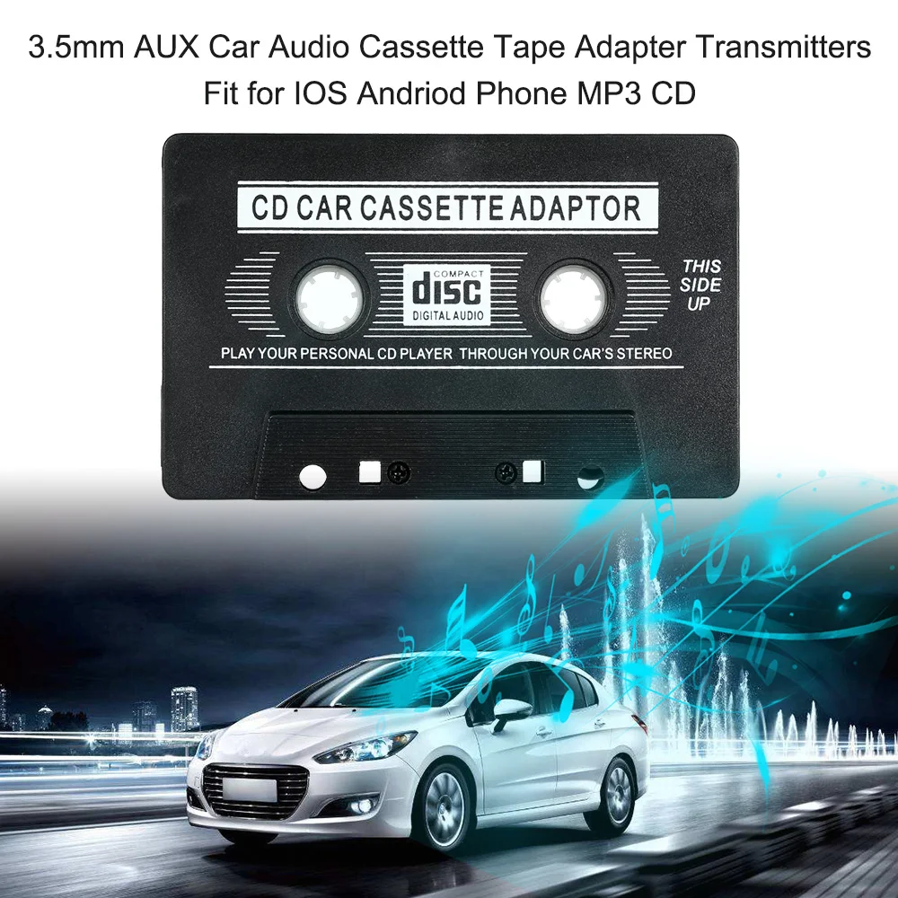 Новый 3 5 мм AUX автомобильный аудио Кассетный адаптер передатчики подходят для IOS