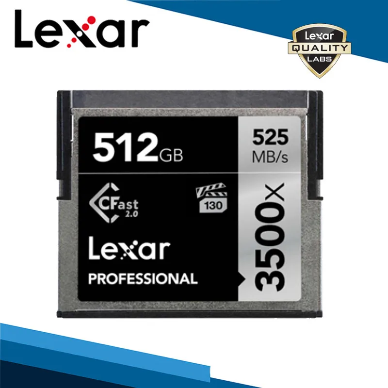 512G Card Lexar Cfast 2,0 карта 3500X525 M/s карта памяти 512 ГБ 256 ГБ 128 Гб 64 Гб C высокоскоростная профессиональная камера для хранения дрона - Емкость: 512G Card