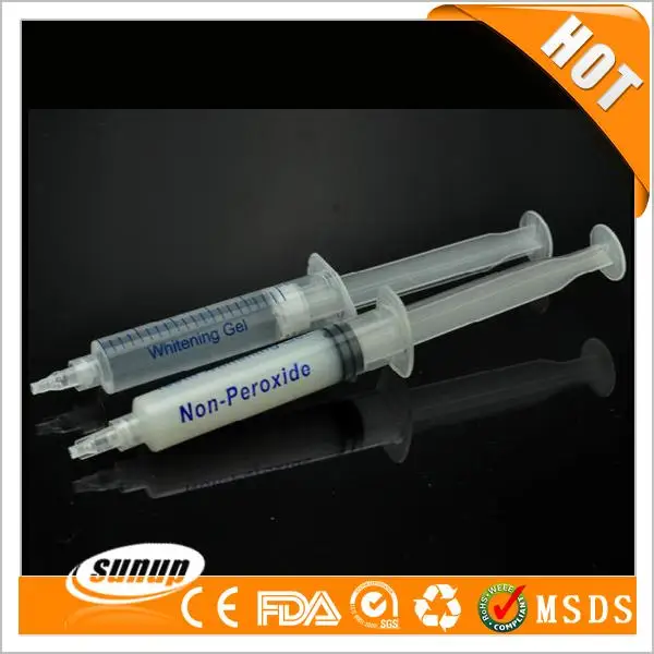 Зубы отбеливающий гель Syringe-10pcs косметика парфюмерия диспенсер 5 мл 22% гелем