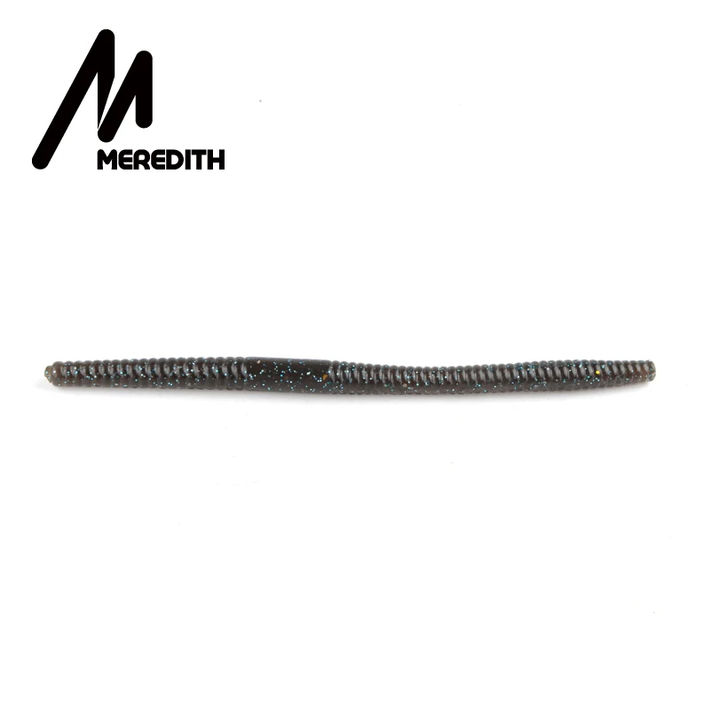 Meredith 5,5" 10 шт искусственные мягкие пластиковые приманки, силиконовые Джеркбейт, пресноводные рыболовные приманки, приманки для ловли окуня - Цвет: N