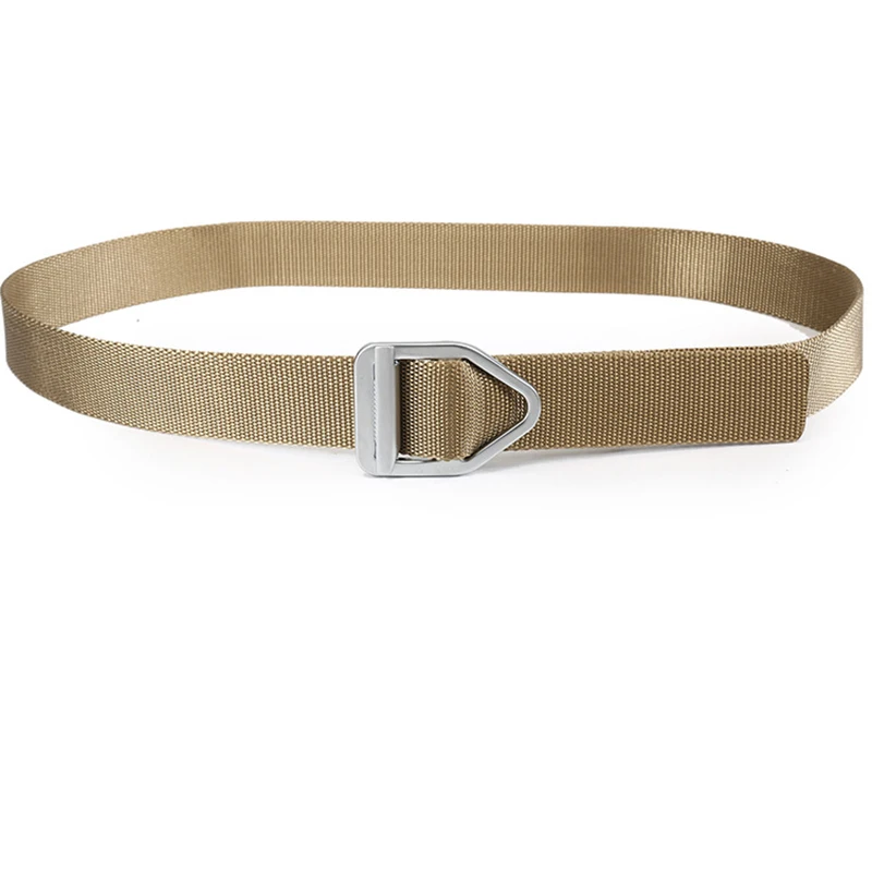 Quality Nylon belt fashion Men and Women Alloy buckle outdoor casual solid color cowboy pants | Аксессуары для одежды