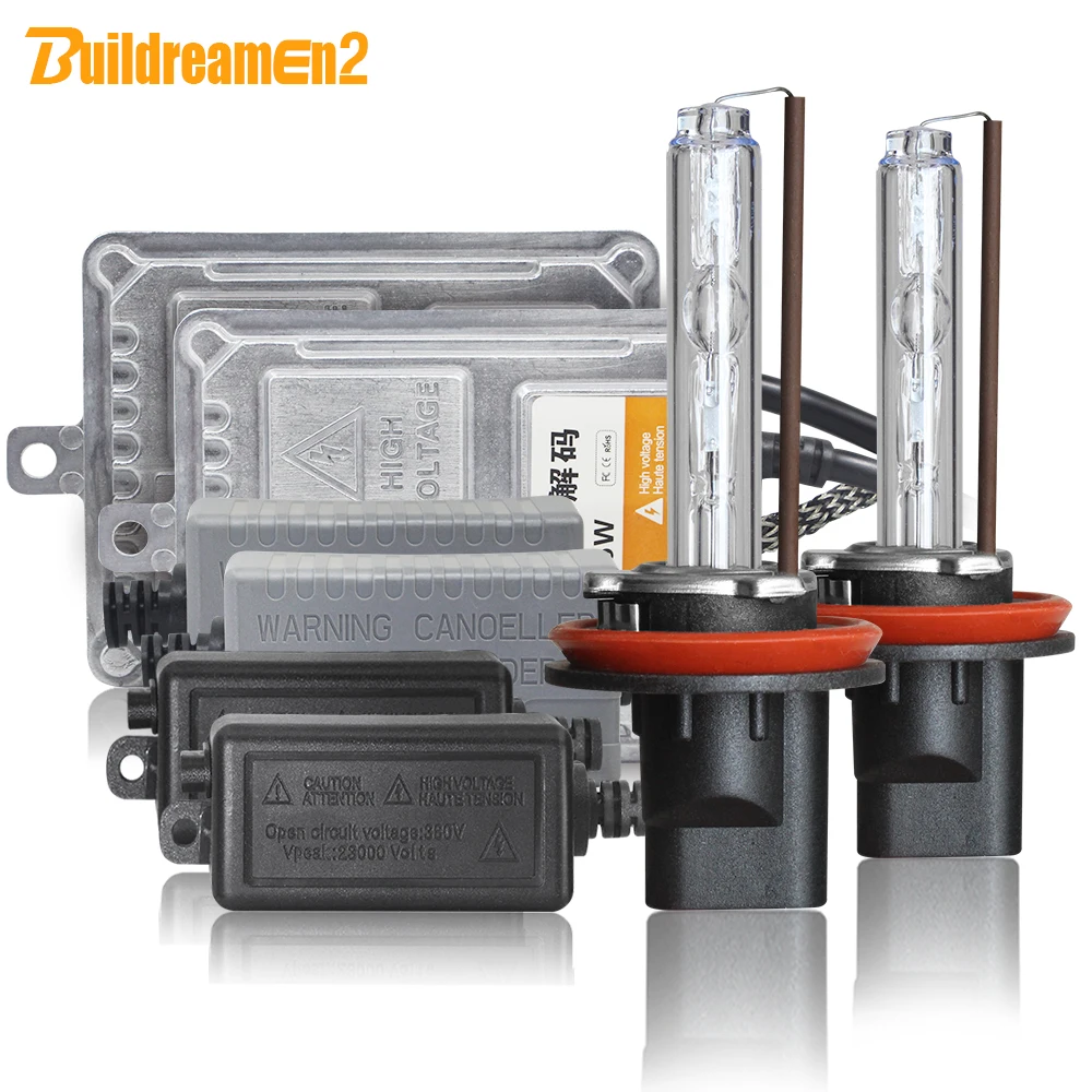 Buildreamen2 Автомобильные фары Canbus ксеносветильник ры комплект HID балластная лампа
