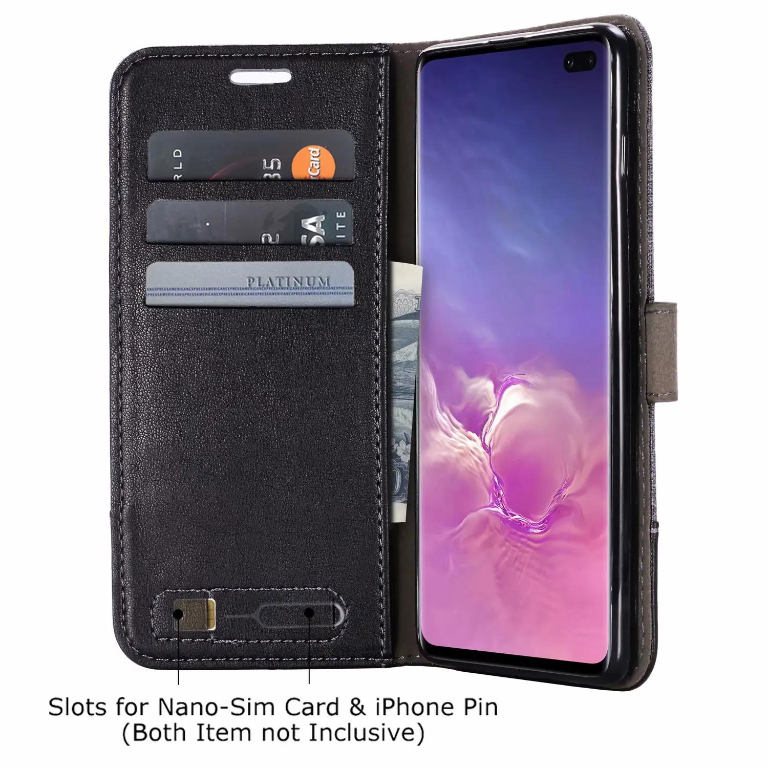 Denim Cloth + Leather Wallet Case For Samsung Galaxy S10 Plus S10E S9 S8 S7 Note 9 8 A3 A5 A7 2017 A6 A8 2018 Cover Phone Cases | Мобильные