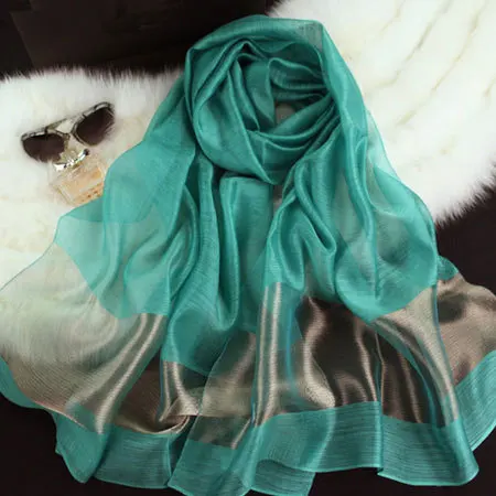 [LOBESLI ]2014 new silk women scarf 10 color fashion black stitching gold scarves cotton shawls brand wj0120 | Аксессуары для