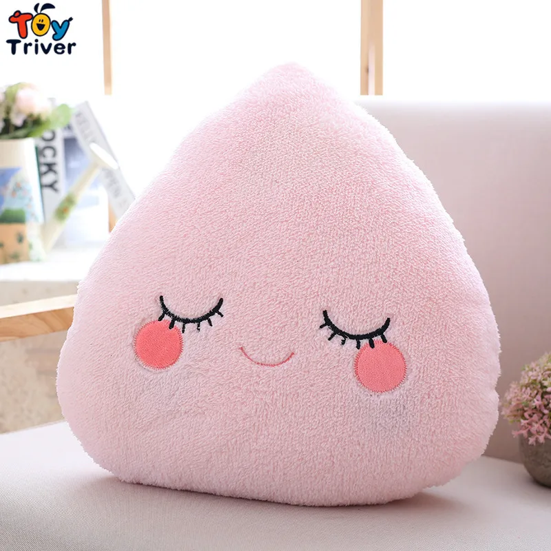 pink raindrop Милая плюшевая игрушка в виде Луны, звезд, облаков, капель дождя, мягкая кукла, подушка, подушка для маленьких детей, магазин для девочек, домашнее украшение гостиной и спальни, Triver - Цвет: pink raindrop
