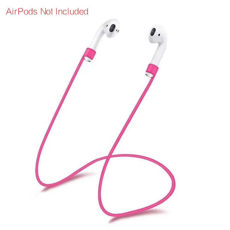 Anti-loss rope-pink Аксессуары для наушников, наушники-вкладыши, колпачки для Apple Airpods, Earpods, чехол, анти-потеря, держатель для Airpods TWS, i12 i9s, i30, i10, i7s - Цвет: Anti-loss rope-pink