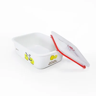 1-3 отсека креативный Керамический Фруктовый Ланч-бокс Procelain Bento ланчбокс для путешествий портативный контейнер для еды-Z0075 - Цвет: E