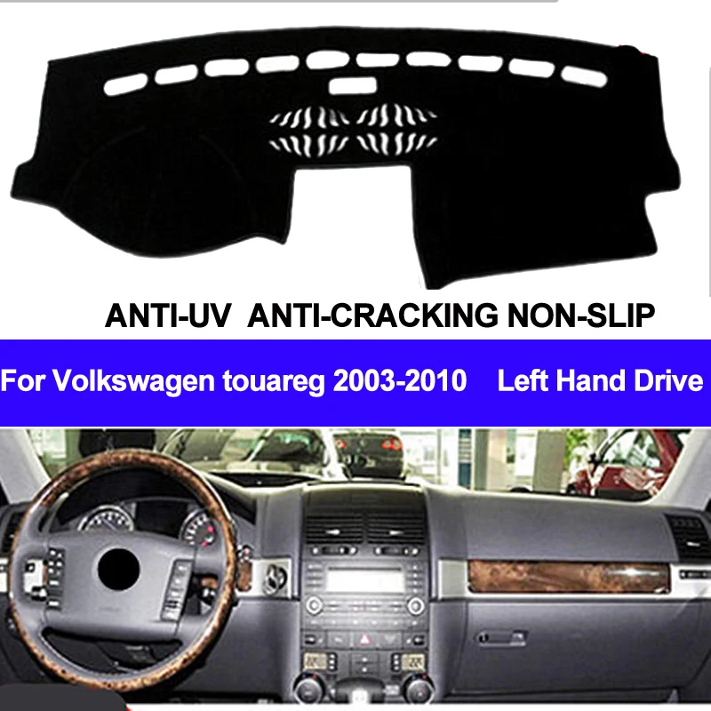 Автомобильный коврик TAIJS для приборной панели Volkswagen VW Touareg 2003 2004 2005 2006 2007 2008 2009