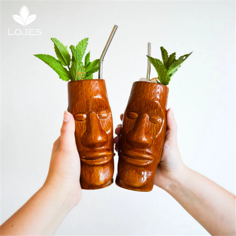 Новые Гавайские кружки Tiki Коктейльная чашка кружка для пива напитков вина