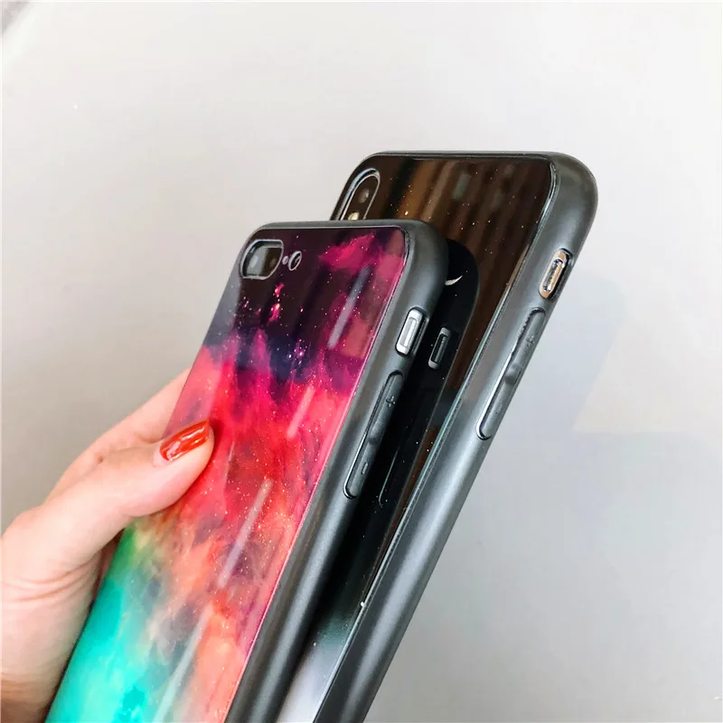 Чехол для iPhone X XR XS Max 8 7 6 6s плюс прекрасный мультфильм звездное небо Луна