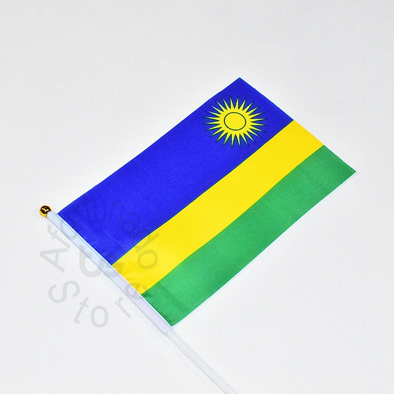 Rwanda 14*21cm flag banner Hand waving Flag National | Дом и сад