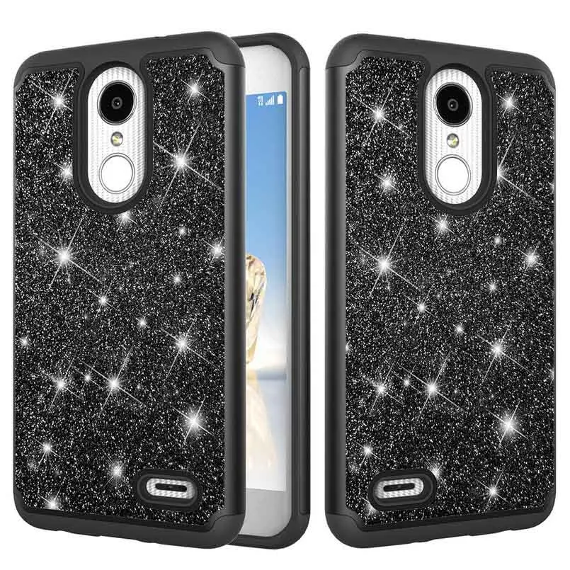 Чехол для LG Aristo 2 Bling Glitter в 1 силиконовый и поликарбонатный чехол Plus K8 2018 US Version V30
