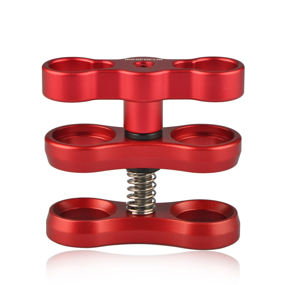 4 PCS x 1&quot Inch Ball Clamp Dual Hole Butterfly Joint Clip for Camera Underwater Tray Light Arm Connection Fixed System | Электроника