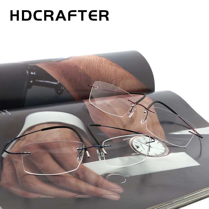 HDCRAFTER модные титановые оправы для очков мужские очки оптические женщин