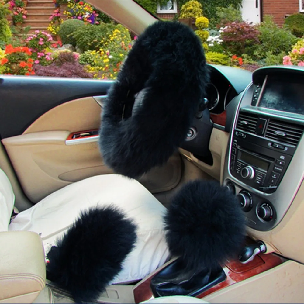 3 шт./компл. Зимний 4 цвета длинный Австралийский шерстяной Теплый Меховой чехол