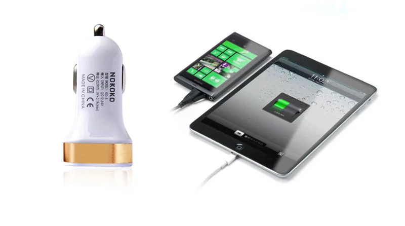 2/3 USB 2.1a/1A автомобиль-Стайлинг автомобиля Зарядное устройство телефон для Microsoft