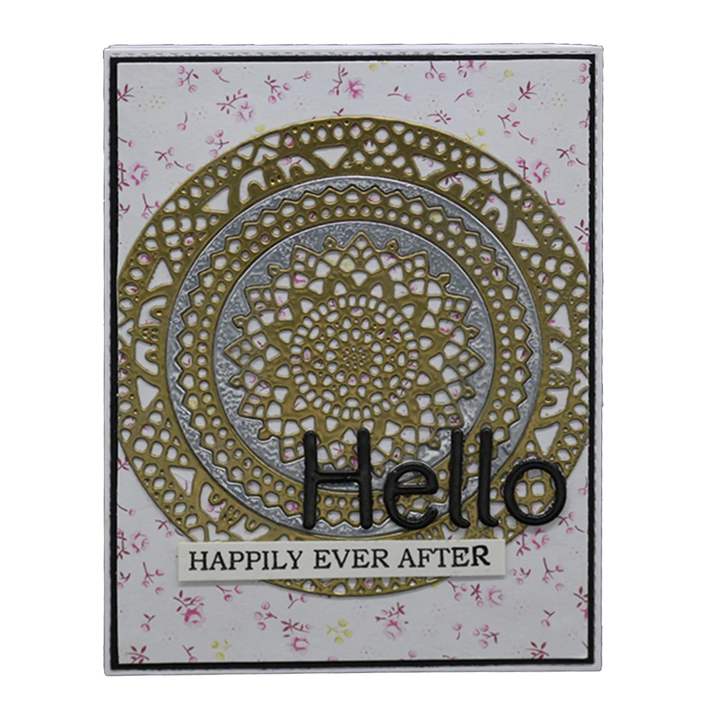 Круглые Пустотелые штампы для резки металла новинка 2018 трафареты скрапбукинга DIY